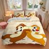 Chip Dale Adventure Print 3Pcs Bedding Setduvet Cover With 2 Bedropillowcase Home Birthday Gift