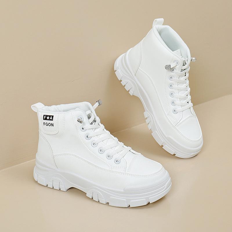 High-Top Schuhe Ins Trendige Damen Herbst Neu Britische Plateau Studenten Stiefeletten