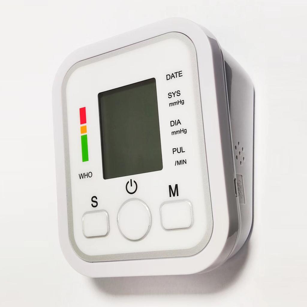 Haushalt Elektronisches Arm-Sphygmomanometer Hintergrundbeleuchtung Blutdruckmessgerät Monitor Englisch
