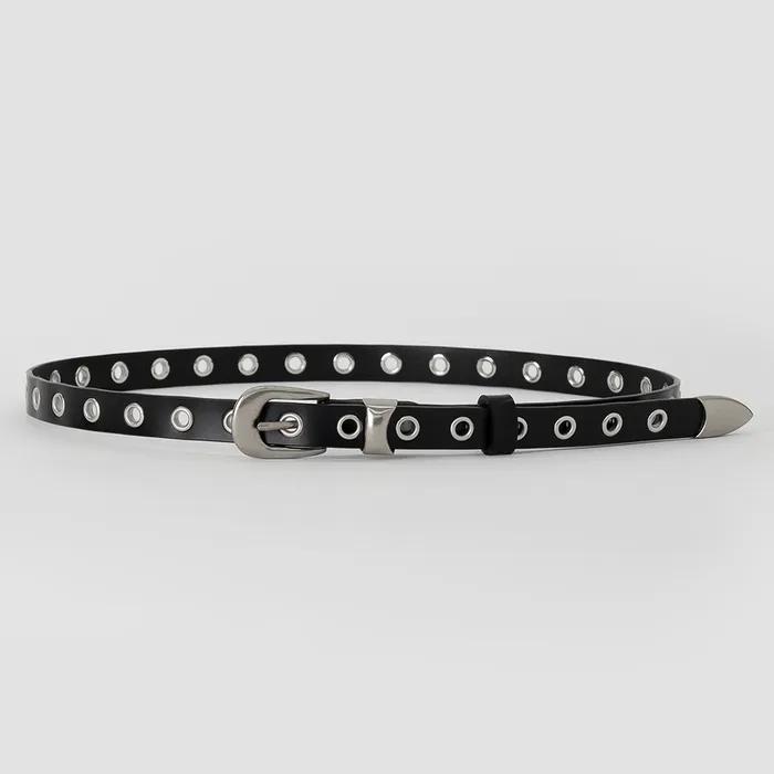 BT8072 Western Eyelet Tip Cowhide Belt 18mm