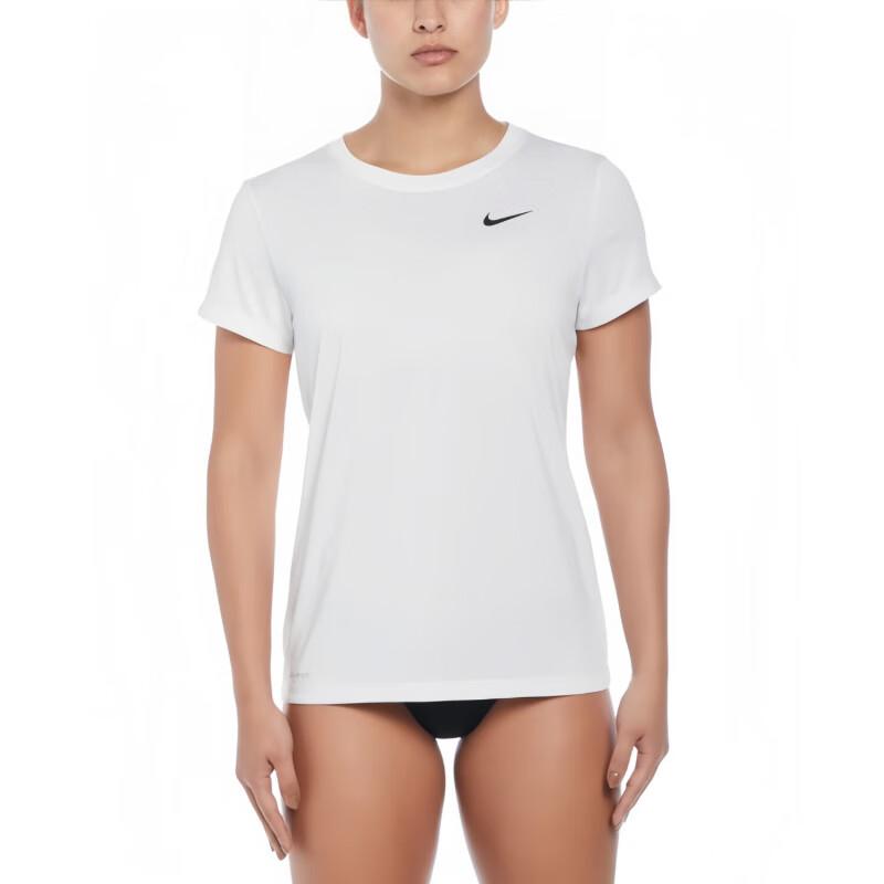 

Nike Dri-Fit Swim Hydroguard Moisture-Wicking Quick-Dry Round Neck Sports T-Shirt Women Tops NESSD350-100 2XL