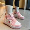 Girls' Shoes  Autumn Soft-soled High-top Board Shoes, Children Fashion Children's Non-slip Sports Shoes Basketball Shoes