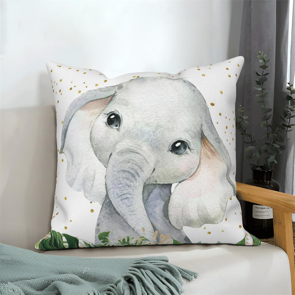 Cute Animal Sofa Decoration Cushion Cover Polyester Hold Pillowcase Living Room  Chair Car Home   30x50