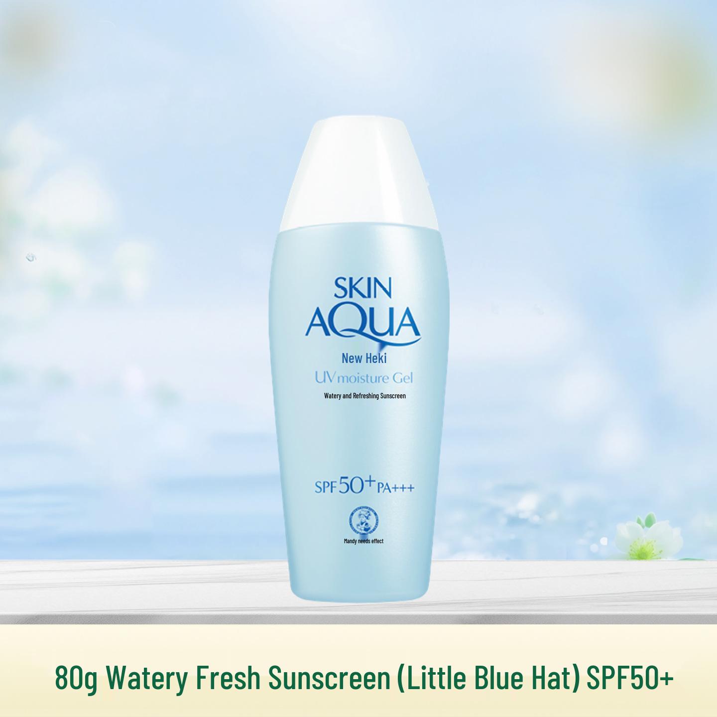 Mentholatum Sunplay Aqua Protect SPF50+ Sunscreen, Small Blue Cap - Hydrating & Multi-functional. Model 0