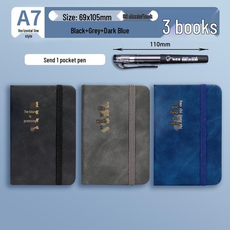 A7 Mini Pocket Notebook - Portable, Simple Style, High Value Memo Pad