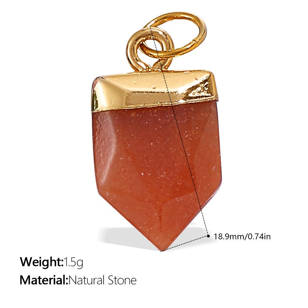 European and American creative colorful and diverse DIY pendant stainless steel plated 18K gold versatile pendant collection