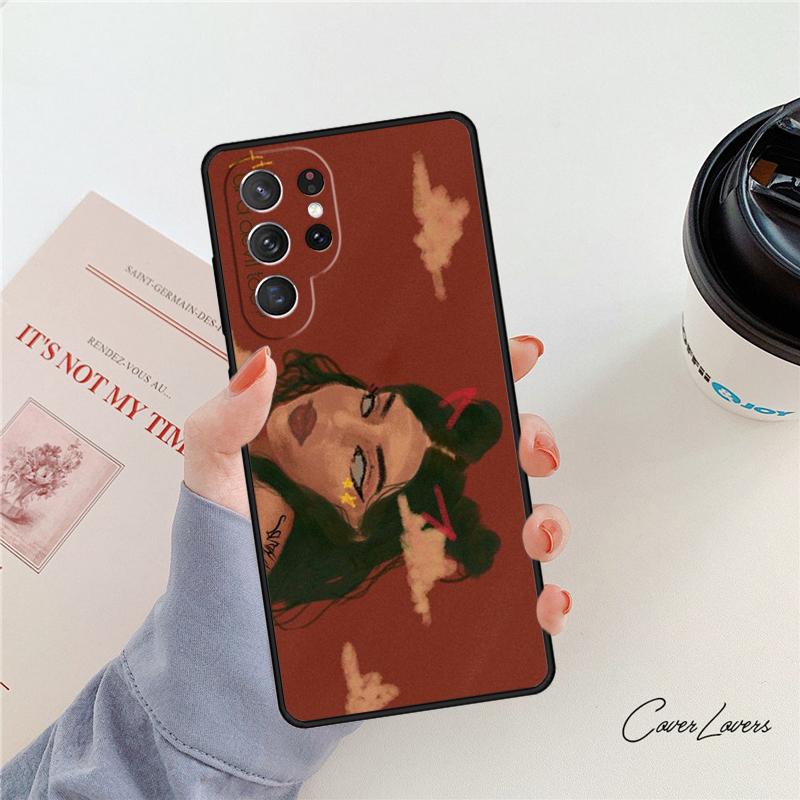 Aesthetic Devil Woman Bad Girl phone case For Samsung Galaxy S24 S25 S23 S22 Ultra Note 10 20 Plus S20 S21 FE Cover