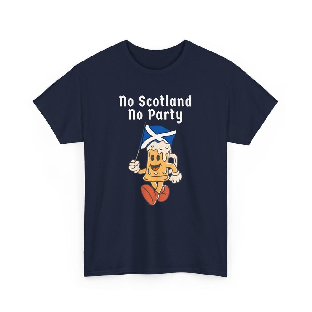 No Scotland No Party TShirt • Euro 2024.   Retro  Tartan Army Unisex T-Shirt L