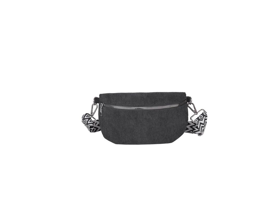 Women's 2025 Canvas Corduroy Waist Bag - Large Capacity, Trendy Street Style, Single Shoulder, Crossbody Bag.