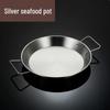 Paella Seafood Rice Pot: Stainless Steel Double-Ear Pan