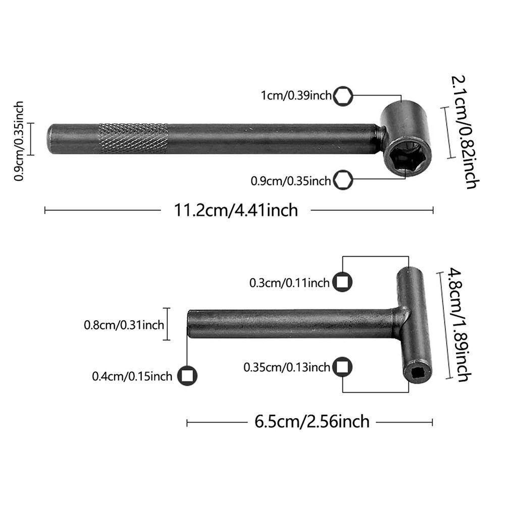 2Pcs/Set Carbon Steel Motorcycle Valve Tappet Adjustment Kit T Spanner  Motorcycle Scooter Accessory