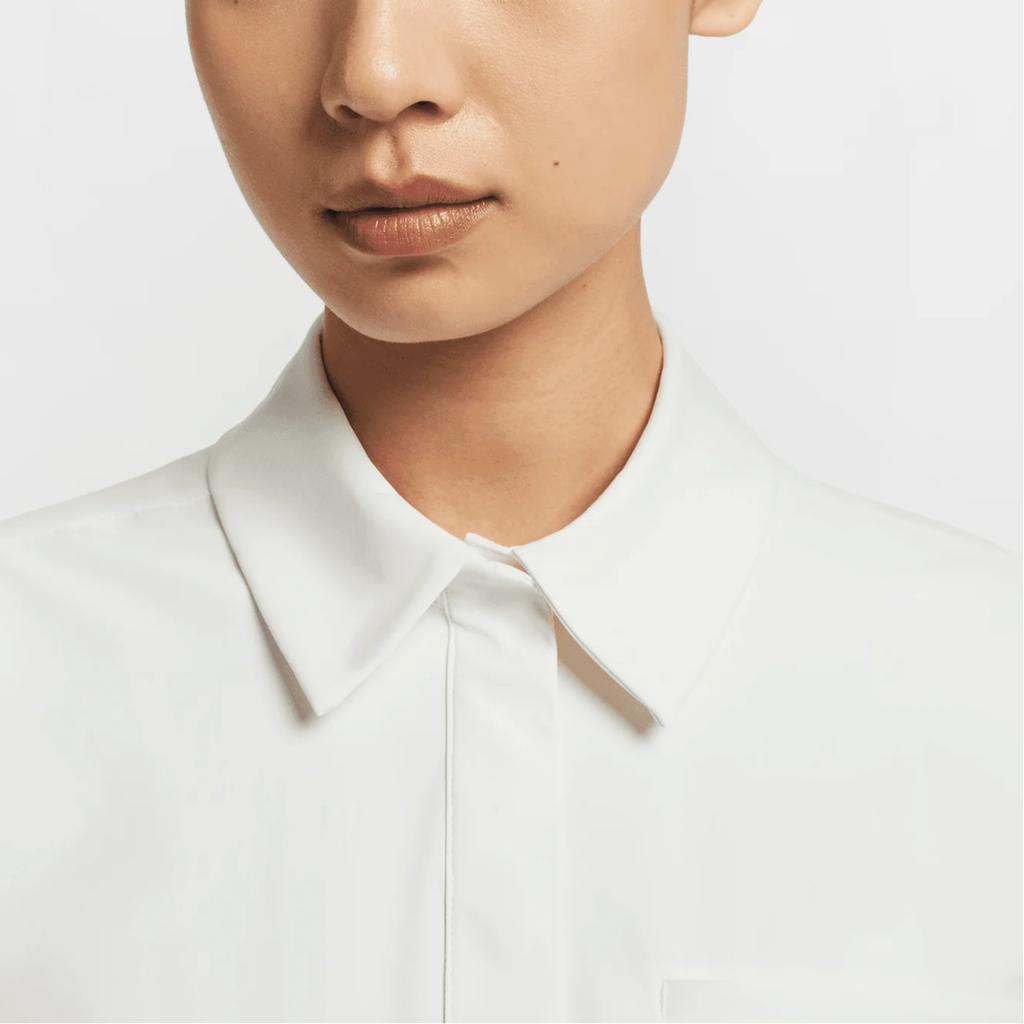 Nike Dri-Fit Oversize Casual Fashion Quick-Dry Long Sleeve Shirt Women shirts Sail Light-Bone HQ0237133