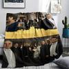 1 Stück Flanelldecke mit Downton Abbey Aufdruck, Hohe Qualität für alle Jahreszeiten, Heimdekoration, Wärme und Komfort, Perfekt für Weihnachtsgeschenke