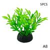 5Pcs Artificial Aquarium Decorative Pvc Aquatic Plants Simulation Water Weeds Ornament Fish Tank Grass Decoration Accessories