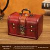 Chinesische Retro 8cm Holzschmuckschatulle - Vintage Klassisch Antik Kleine Schachtel