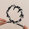Women Headband Ribbon Decor Anti-slip Teeth Headband Lightweight Versatile Hair