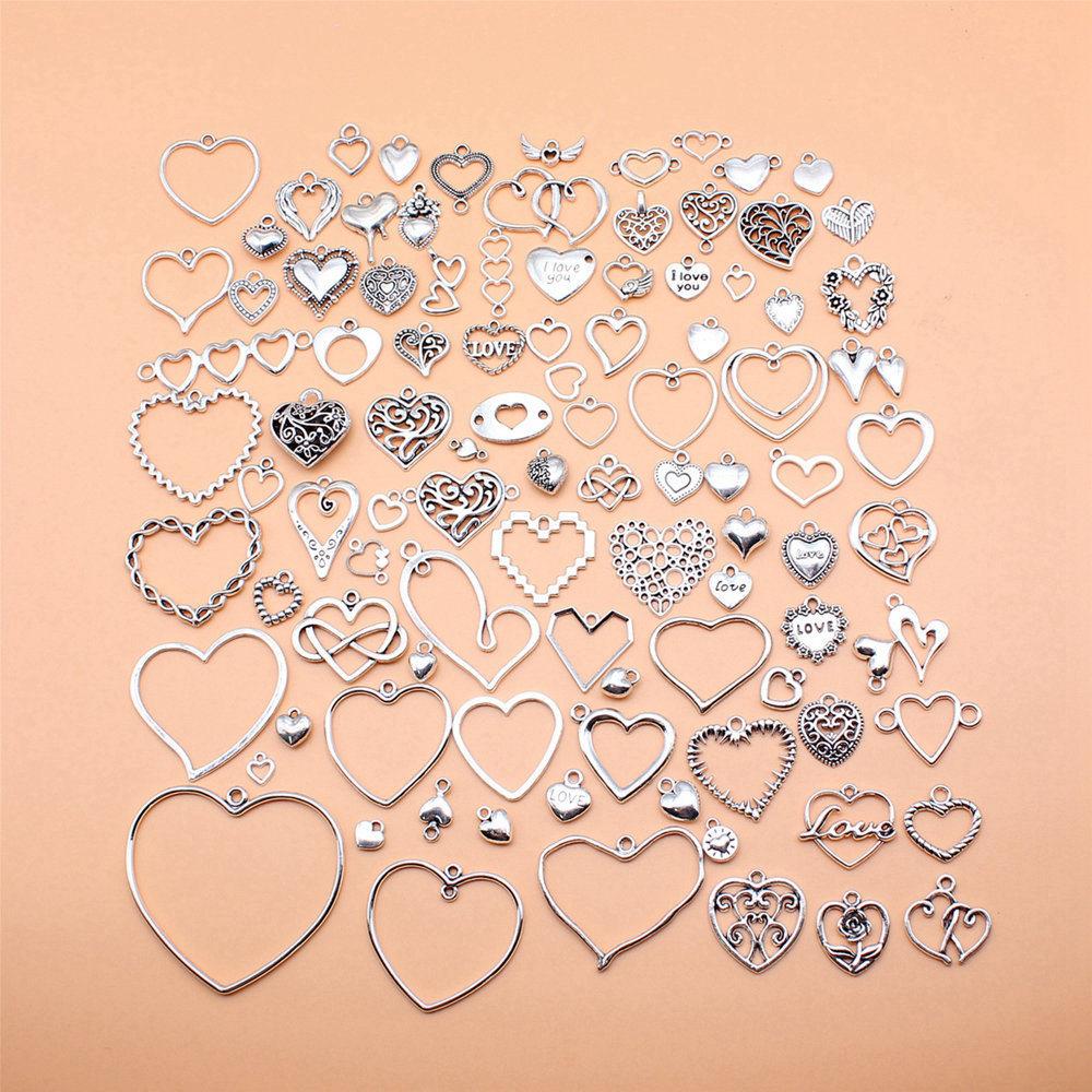 1 Set Angel Charms Wings Mix Pendants For Boho Style Jewelry Making Bulk