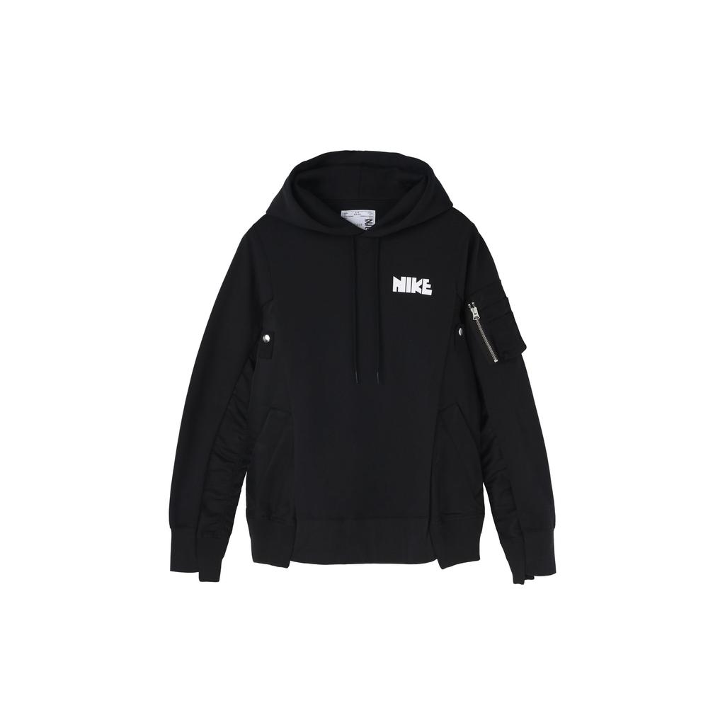 Nike x Sacai Hoodie Black Unisex Tops CW2419-010