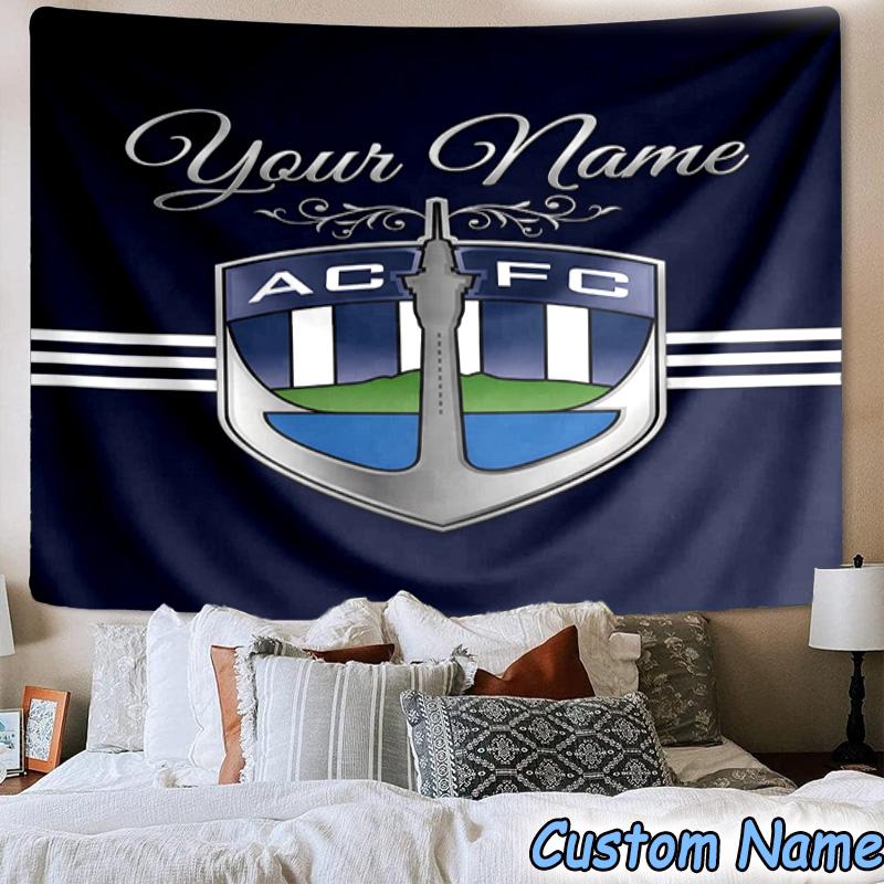 Custom Name Acfc Team Crest Printed Tapestry, for Bedroom,Livingroom, Dormitory, Large Wall Decor, Fabric Decor Fan Birthday Gifts