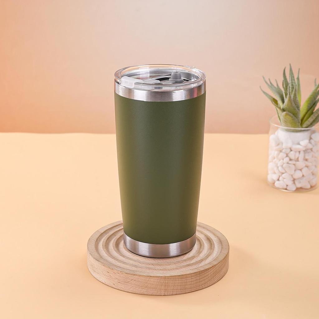 20oz Multicolor Double-Wall 304 Stainless Steel Car Thermos with Lid