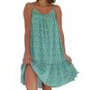 5XL Plus Size Floral Print Strappy Dress, 2023 European & American Style