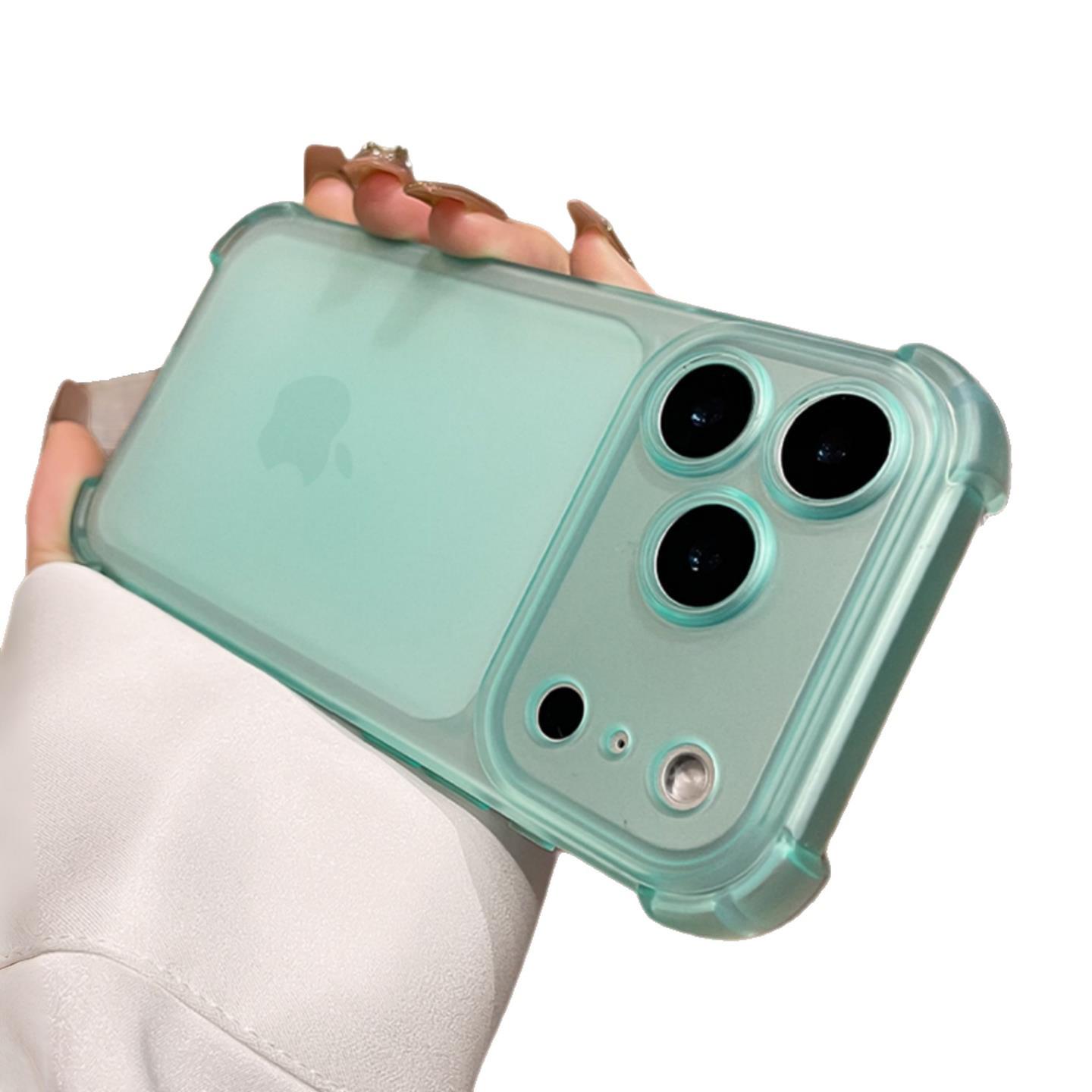 Матовый ледяной туман iPhone 17 Pro Max Чехол с полным покрытием, противоударный, с подушкой безопасности, мягкий 13promax