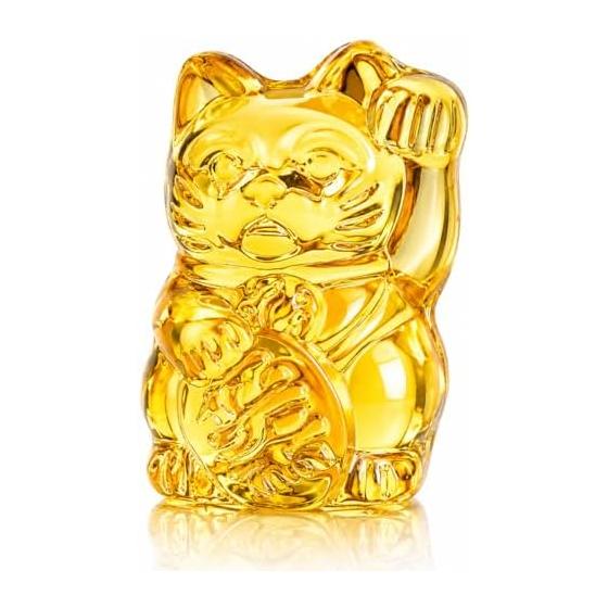 Lucky Cat Crystal Glass Lucky Charm Feng Shui Goods Goods Cat Ornament Good Luck Lucky Cat Increases Financial Luck Prosperous Business Decoration