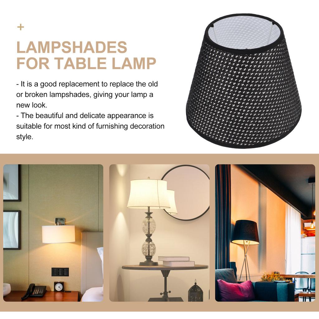 Woven Lamp Shade Cover for Table Lamp Bedside Light Replacement Modern Simple Structure Easy Installation Home