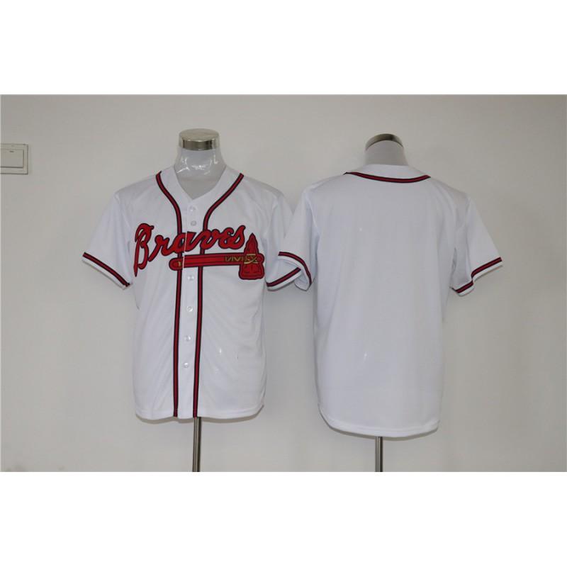 Atlanta Braves Retro Fan Baseball Jersey 5 13 44MN Embroidered Stitched Sport Shirt Unisex Athletic Wear