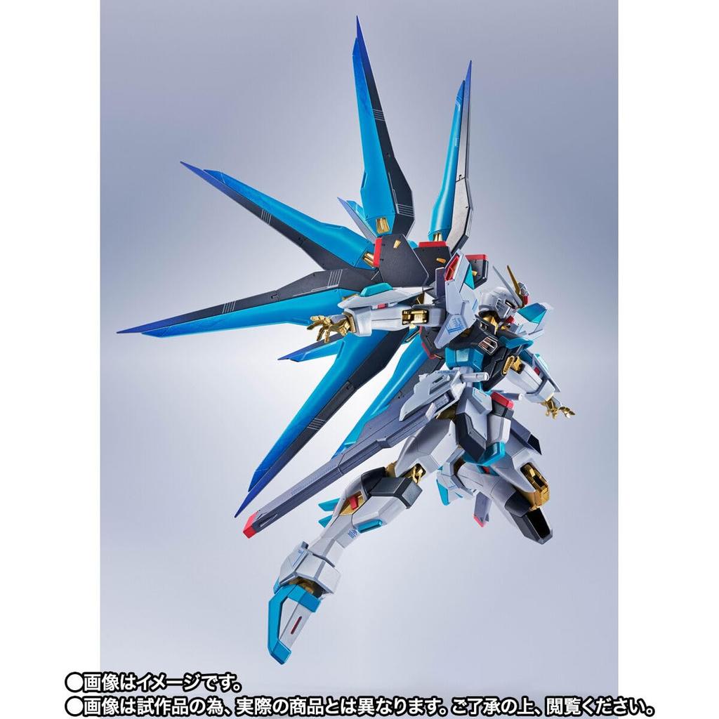 METAL ROBOT Spirits Strike Freedom Gundam Nishiki Miku ABS PVC 140mm <SIDE MS> [Hatsune Ver.] & Die-Cast & Pre-painted Figure, Approx.