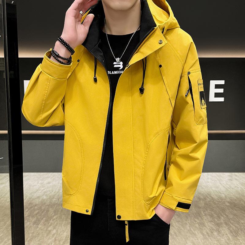 Men's Stylish Windbreaker: Hipster American Outdoor Casual Jacket for Spring & Autumn