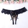 Sopie Open Shorts Open Crotch T-back (Leopard Brown)