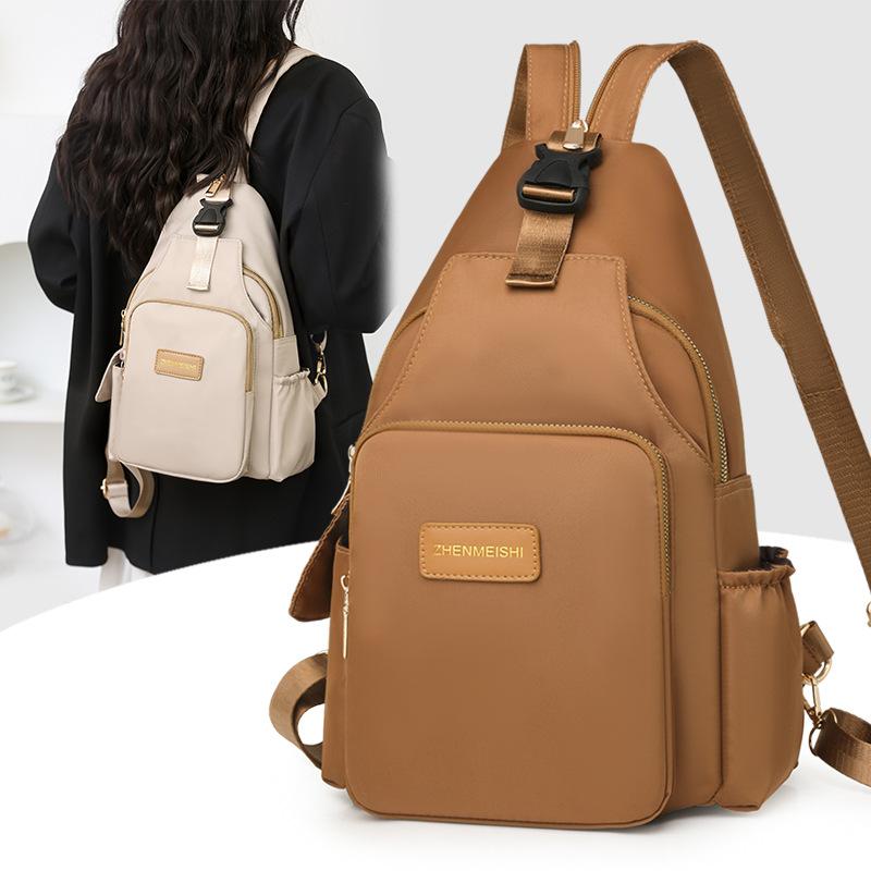 Retro Rucksack Stilvoll Schlicht Handheld Ein-Schulter Pendeltasche Outdoor Lässig Damen Rucksack