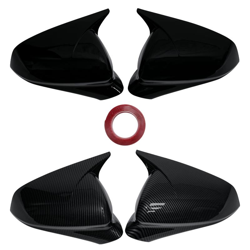 Pair Side Wing Mirror Cover Caps For Seat Leon MK4 Cupra 2020-2025 Rearview Mirror Cover Trim Add On Rear View Mirror Trim