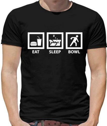 Eat Sleep Bol T-Shirt - Bowling - 10 Broche - Melon - Bols - Jeu - Sport S