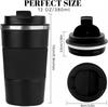 Insulated Travel Coffee Mug, Customizable Portable To Go Camping Stainless Steel Coffee Cup with Lid, for Hot & Cold Drinks
