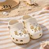 Schuhanhänger 6 Stück/Set Goldfarbene Anhänger, Sommer Eiscreme Muschel Seestern Goldfinish für Clogs Damen Mädchen Strand Fußbekleidung Dekoration Slide Dekorationen
