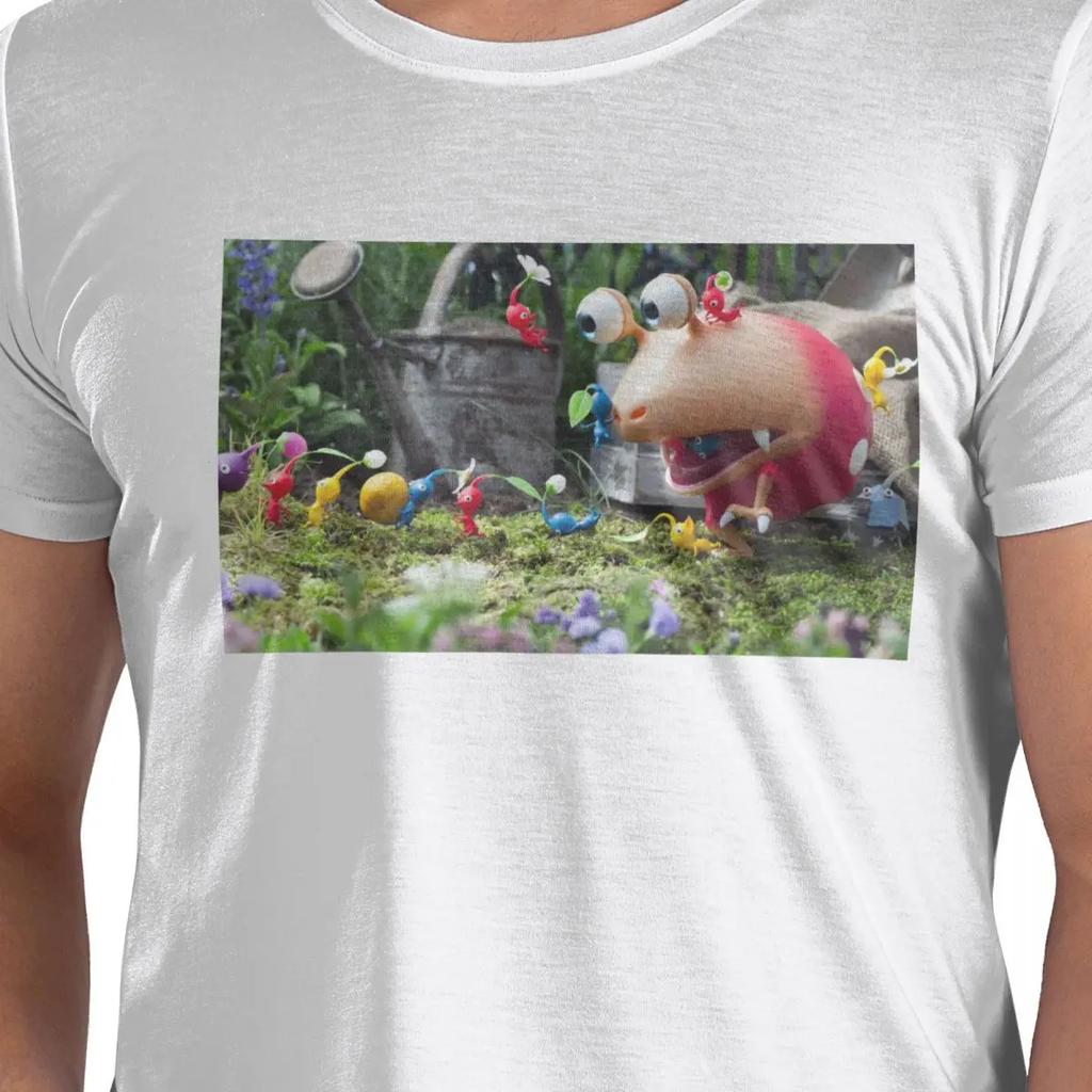 Pikmin Tshirt For Unisex Cotton Oversized T Shirts Unisexs Short Sleeve Round Neck Summer Clothes Tops S6xl