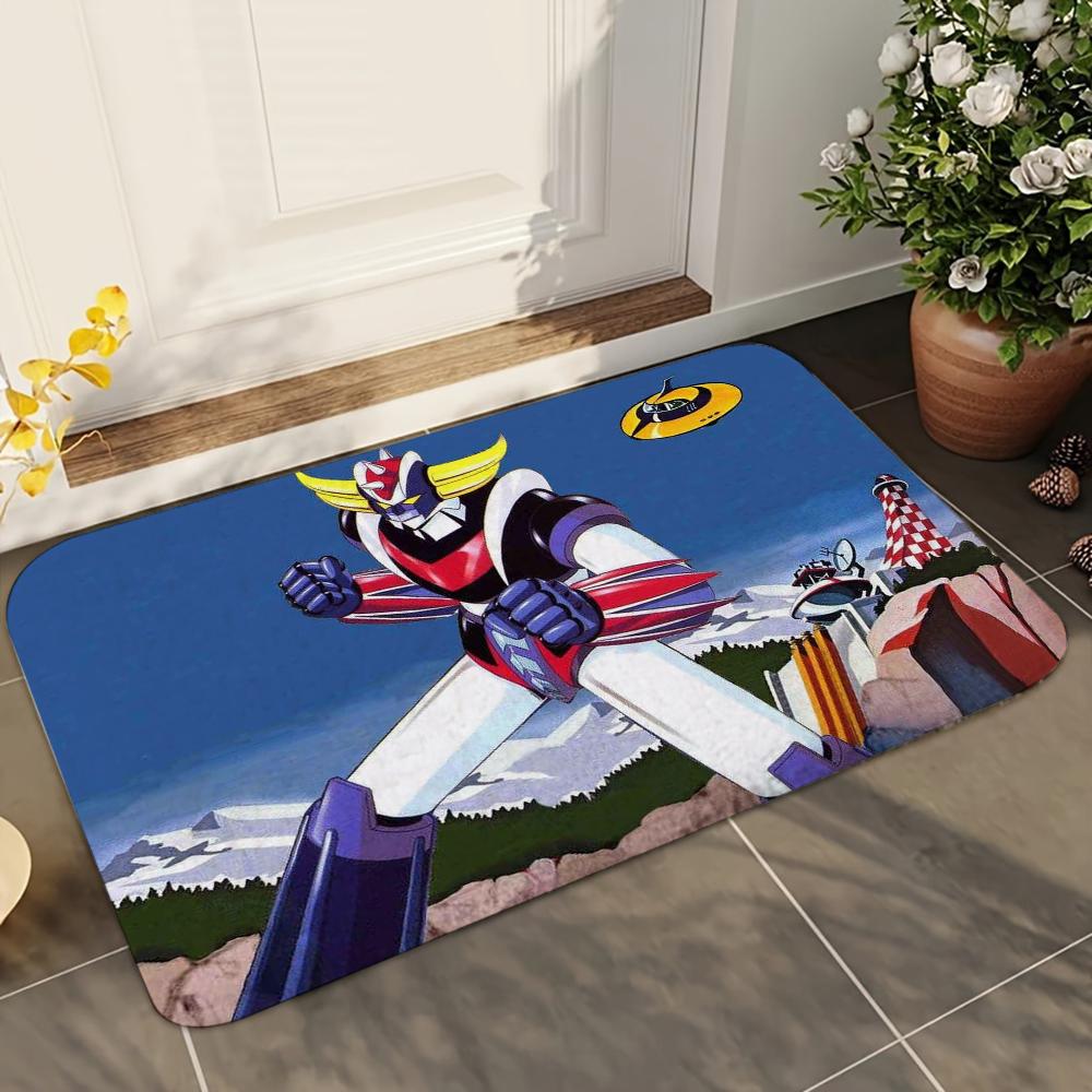 1pc G-Goldorak G-Grendizer UFO Robot G-Goldrake Mats Anti-Slip Mats Home Decor Supplies Carpets Home Kitchen Floor Mats