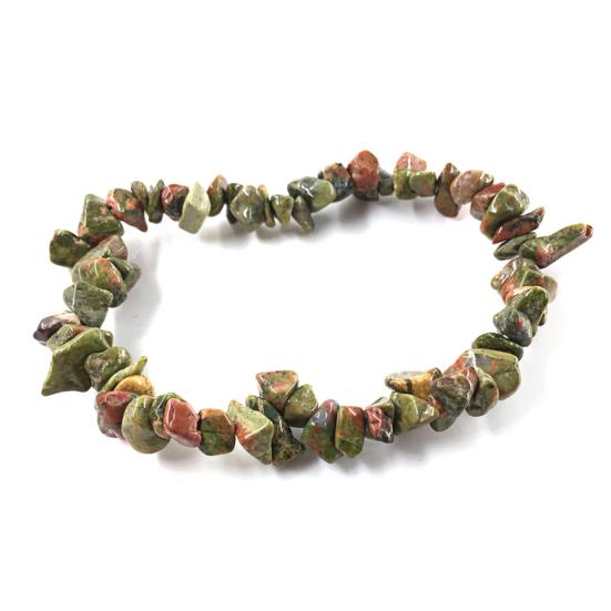 Irregular Shape Stone Bracelet All-match Natural Elastic Rope Women Bracelet Hand Decor