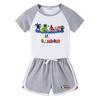 2025 Kids Summer Clothing Set: Boys & Girls T-Shirt and Shorts Casual Sports Two-Piece