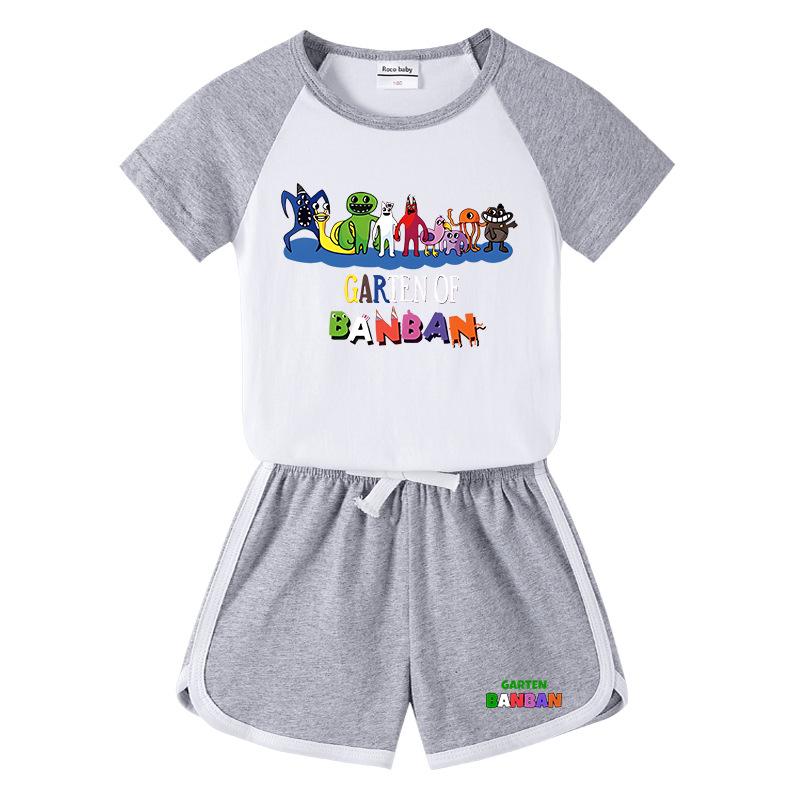 2025 Kids Summer Clothing Set: Boys & Girls T-Shirt and Shorts Casual Sports Two-Piece