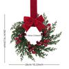 New Pinecone Christmas Wreath Red Berry Festive Door Hanging Ornament 3D Artificial Artificial Garland Navidad Decoration