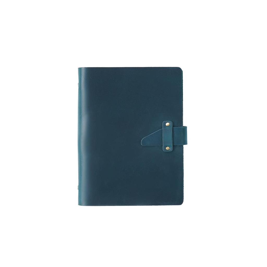 Genuine Leather A5 Business Planner Binder - Retro Style