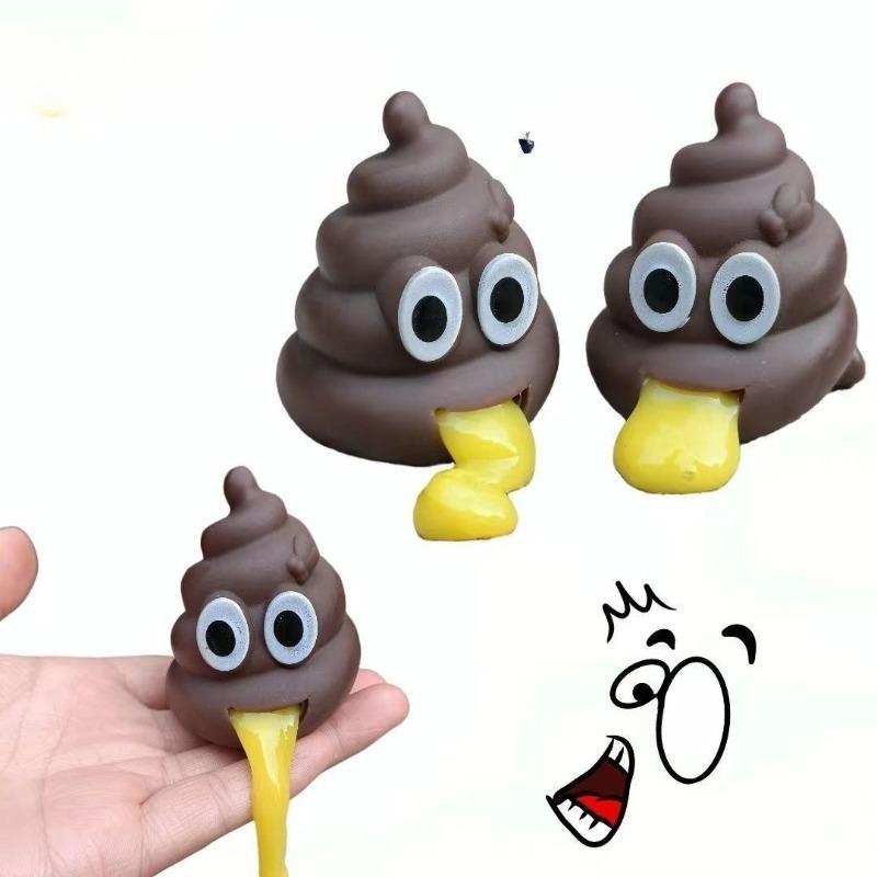 Mocking Feces, Vomiting, Relieving Stress At A Party Playing Pranks Simulating Feces As A Surprise Halloween Gift for Friends