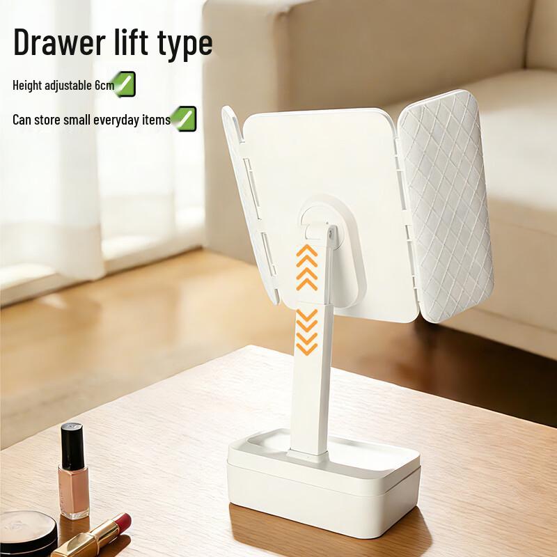 

oeny LED Makeup Mirror with Storage Drawer