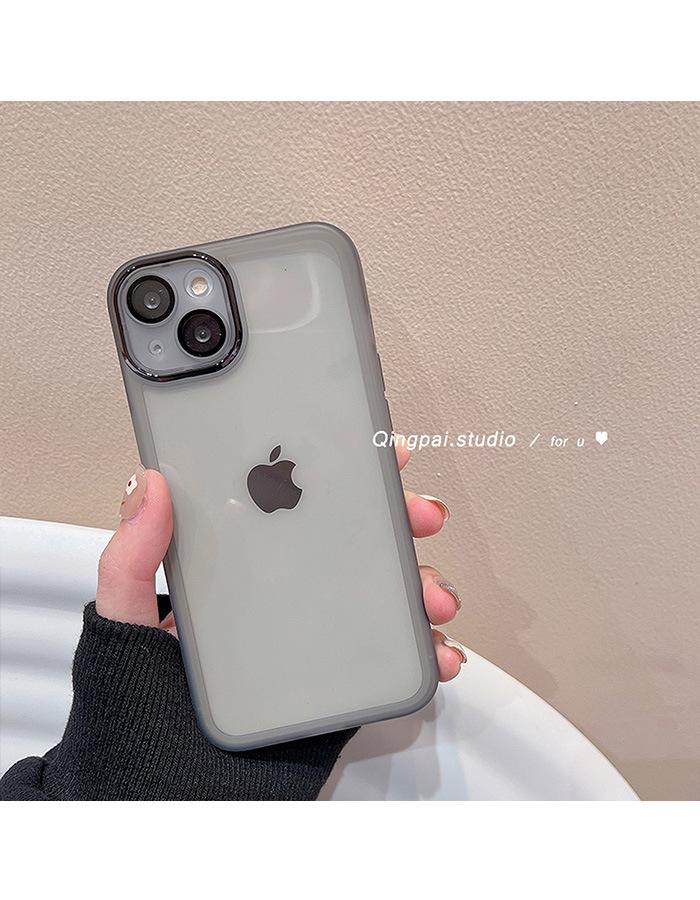 "Ultra-Thin Transparent Anti-Fall Protective Case for iPhone 15 Pro Max - Simple, All-Inclusive Design"