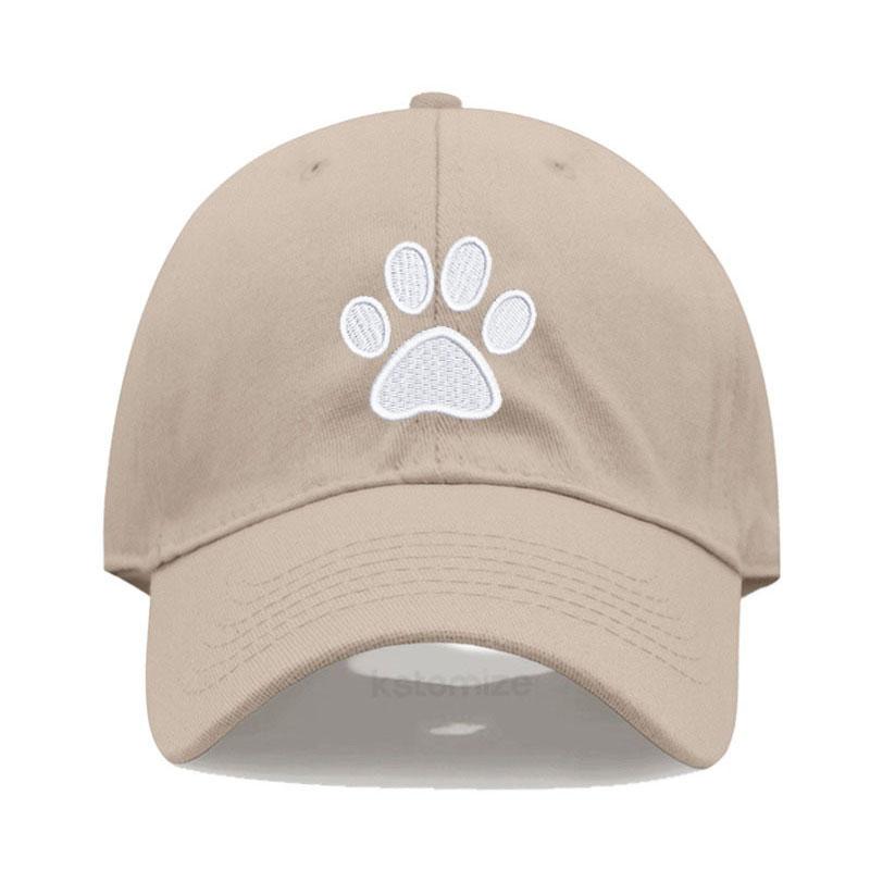 Dog Paw Vintage Washed Cotton High Quality Embroidery Dad Hat  For Men Women Baseball Cap golf caps Snapback Cap Wholesales
