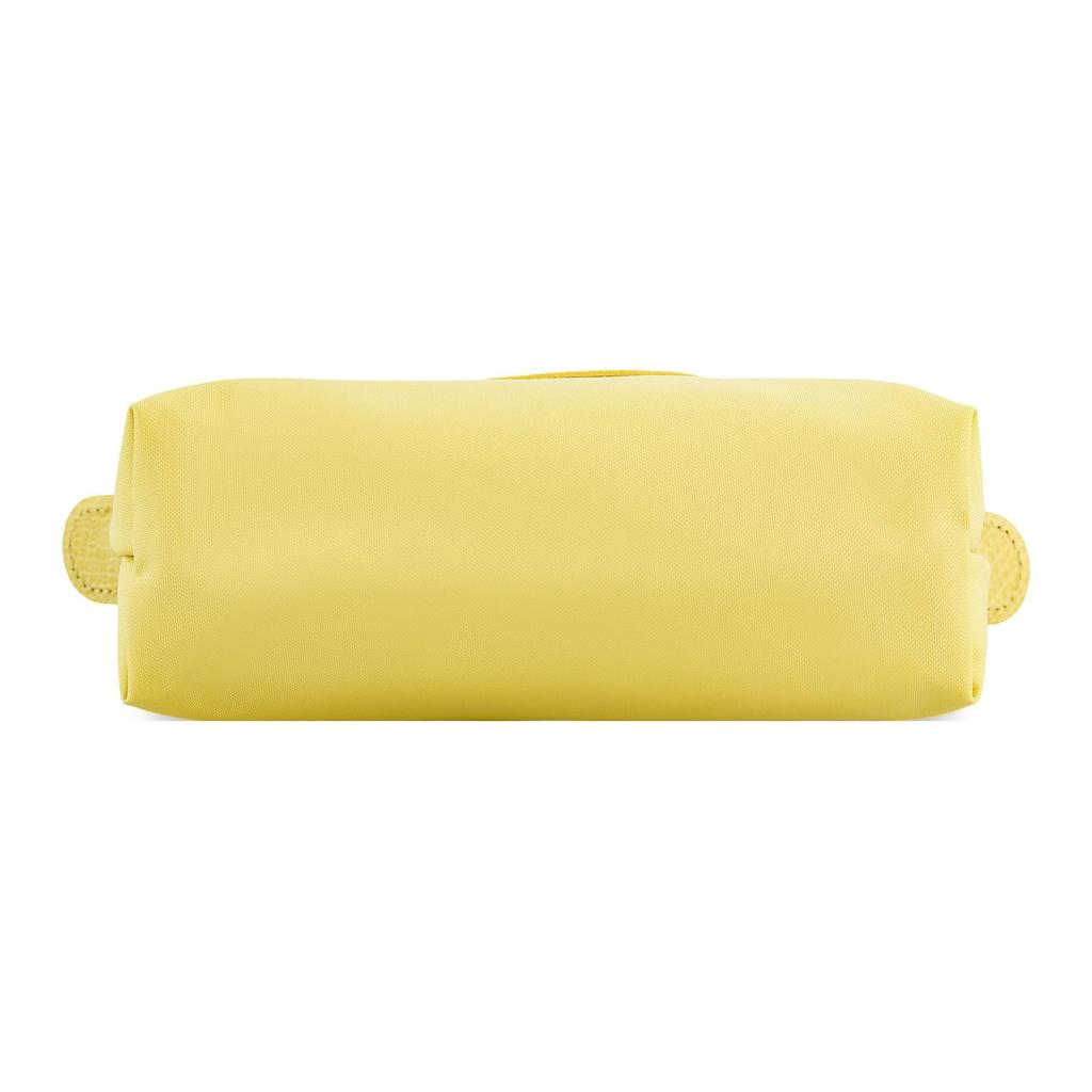 New LONGCHAMP Le Pliage Green Cow Leather Trim Dumpling Bag Handbag Women's Wheat Yellow 34175919A81