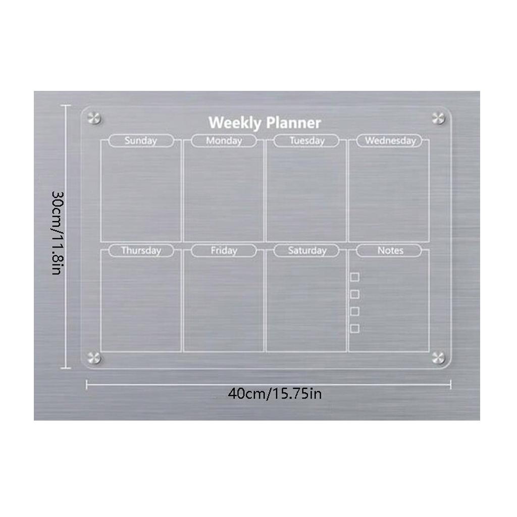 Multi-Use Dry Erase Board Calendar Anti-slip In Magnetic Calendar Board with Calendar Board Planner Reusable Magnetic Dry Erase